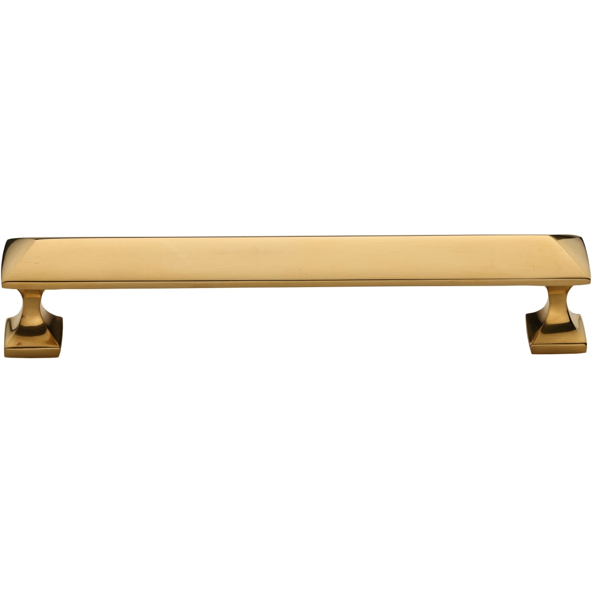 Ashley Norton - MT2232-096-ULB - Solid Brass Anvil 3-3/4 Inch Center to Center Bar Cabinet Pull in Unlacquered Brass