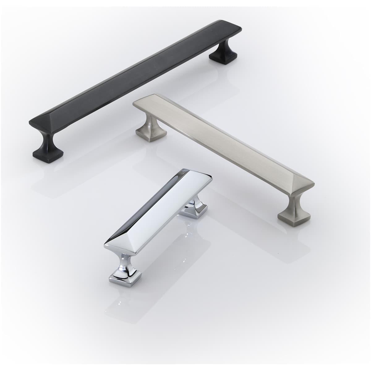 Ashley Norton - MT2232-152-PNI - Solid Brass Anvil 6 Inch Center to Center Bar Cabinet Pull in Polished Nickel
