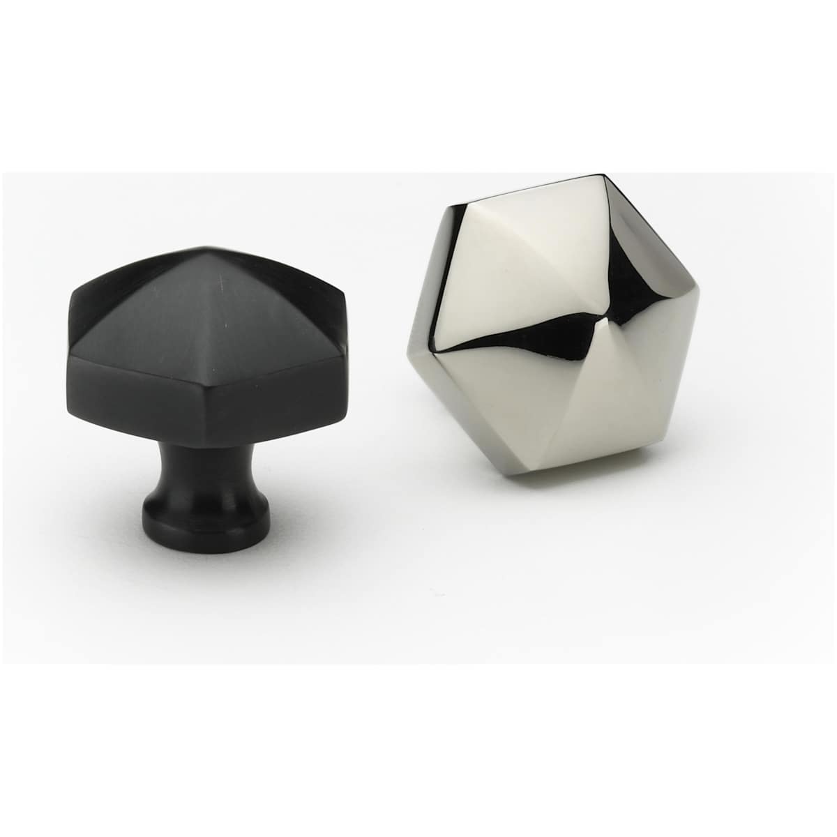 Ashley Norton - MT2238-032-MSB - Solid Brass Hex 1-1/4 Inch Geometric Cabinet Knob in Satin Brass