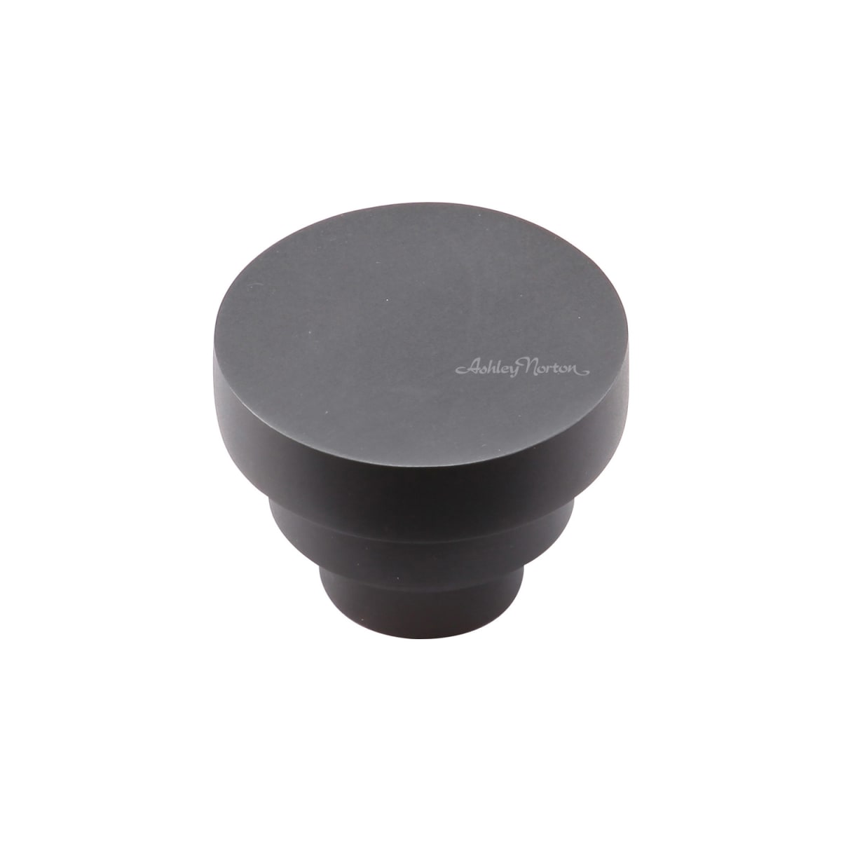 Ashley Norton - MT3624-038-DOR - Solid Brass Round Step 1-1/2 Inch Mushroom Cabinet Knob in Dark Oil Rubbed