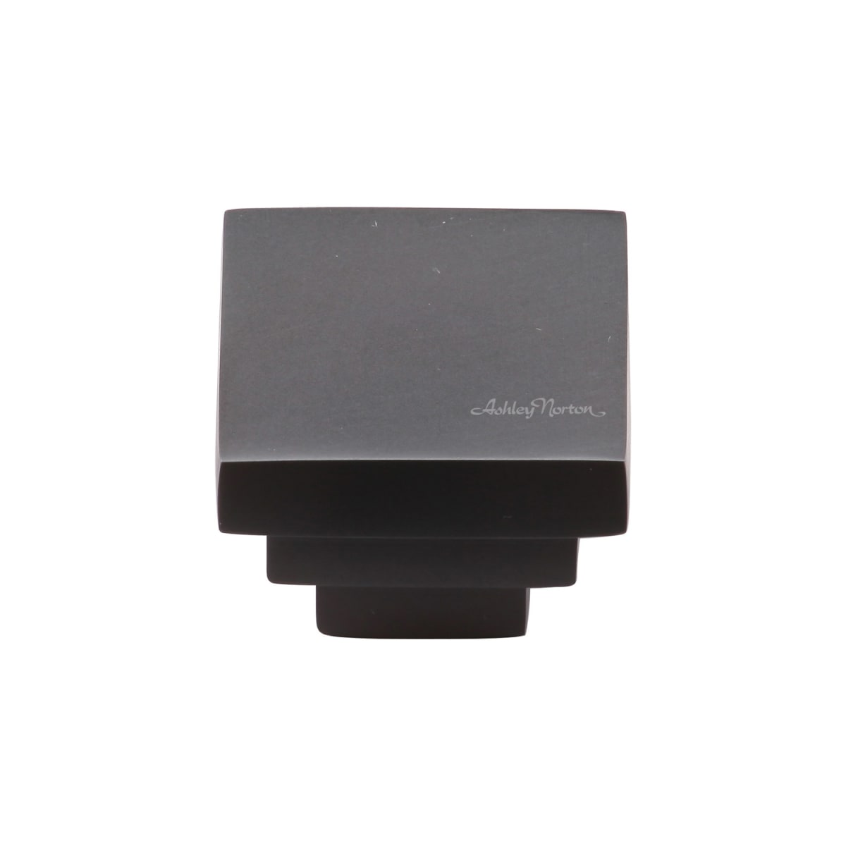 Solid Brass Square Step 1-1/4 Inch Square Cabinet Knob