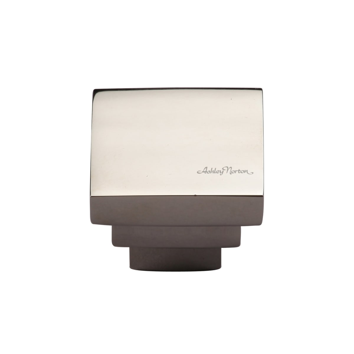 Ashley Norton - MT3672-032-PNI - Solid Brass Square Step 1-1/4 Inch Square Cabinet Knob in Polished Nickel