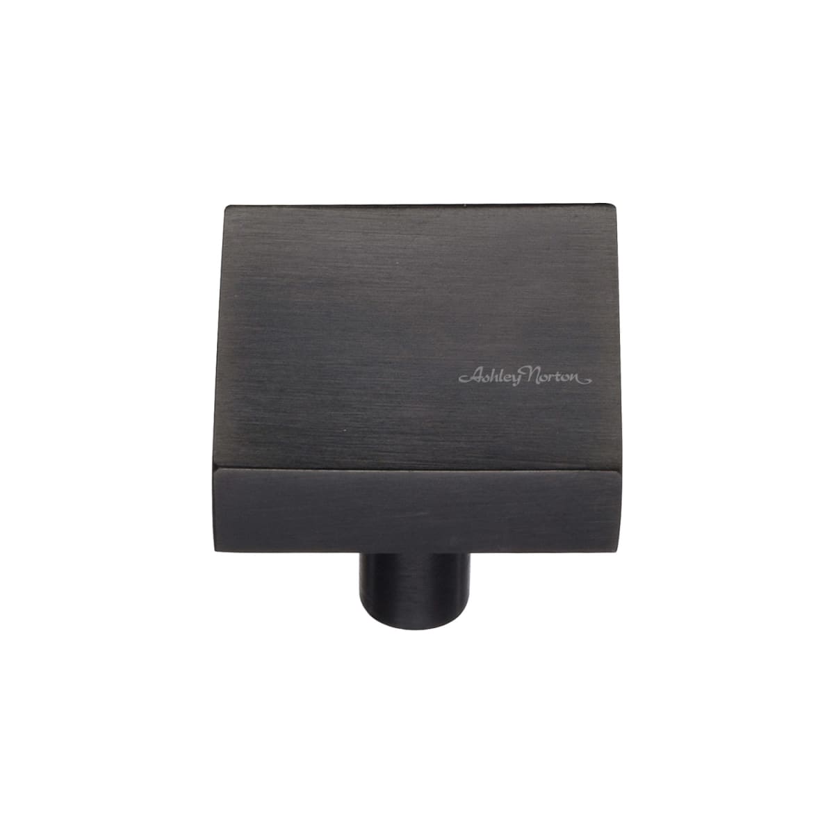 Solid Brass Modern 1-1/4 Inch Square Cabinet Knob