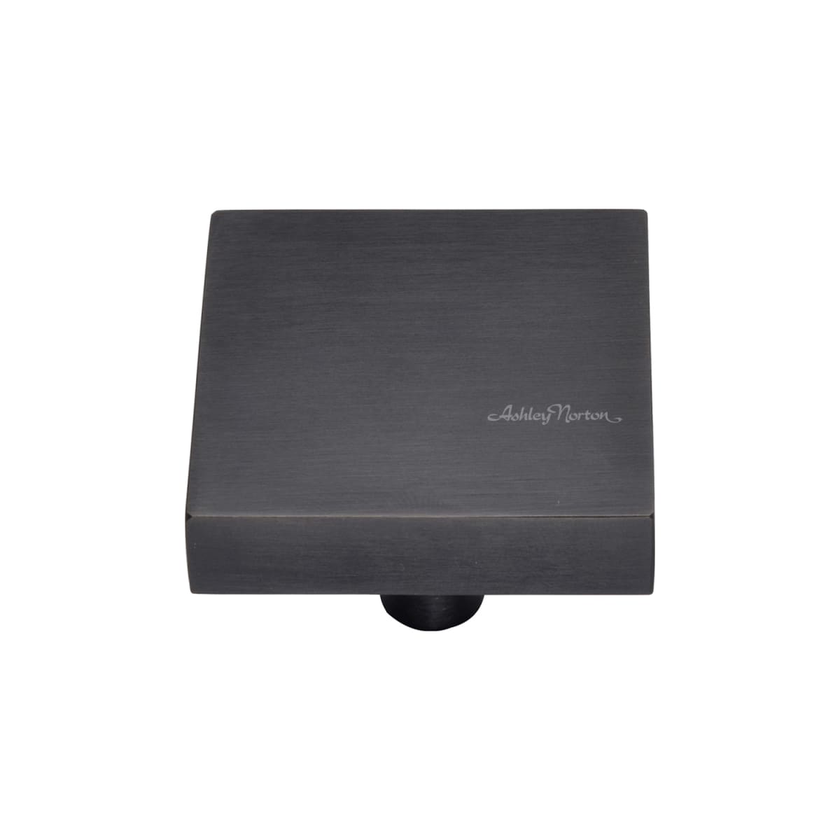 Solid Brass Modern 1-1/2 Inch Square Cabinet Knob