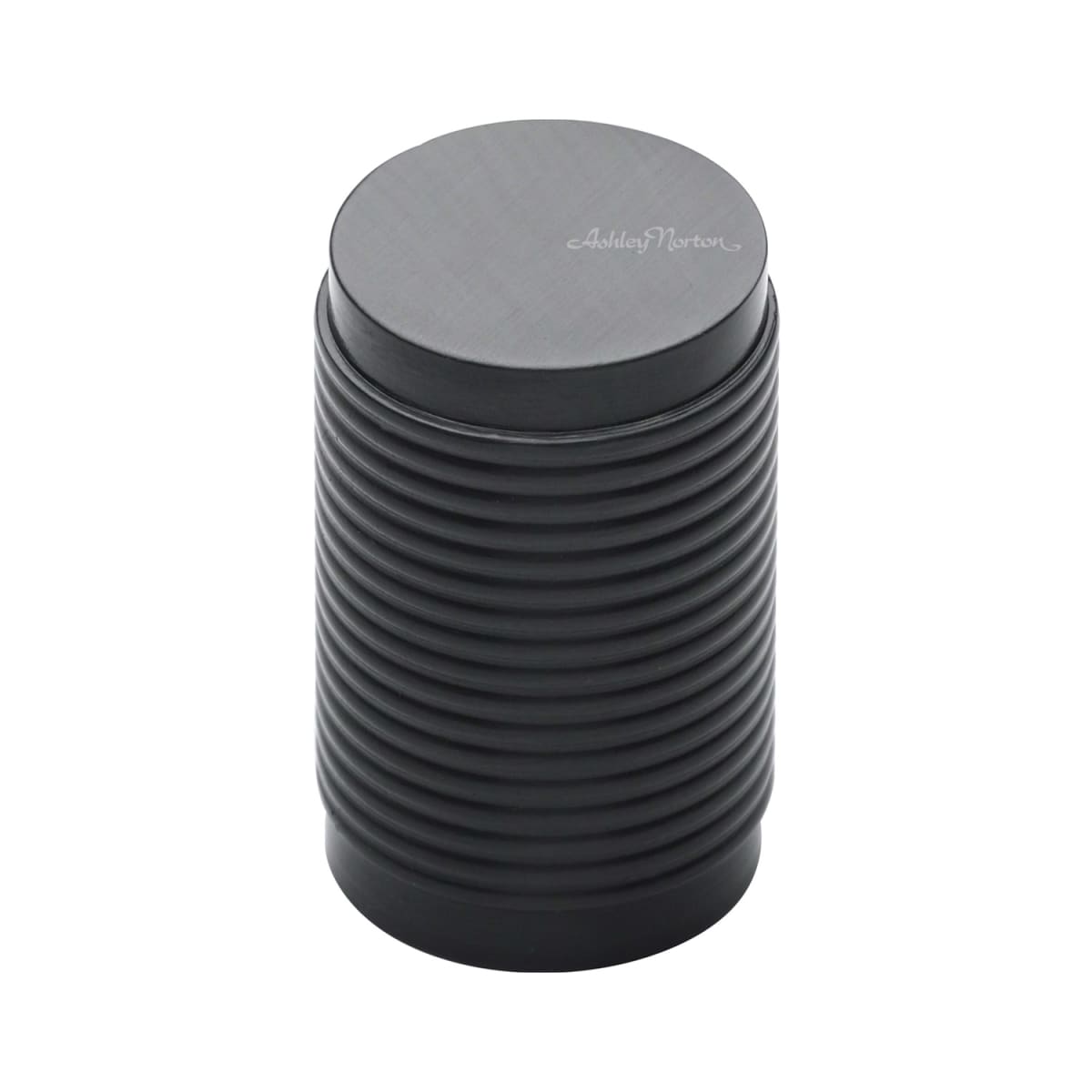 Solid Brass Reeded Stick 13/16 Inch Cylindrical Cabinet Knob