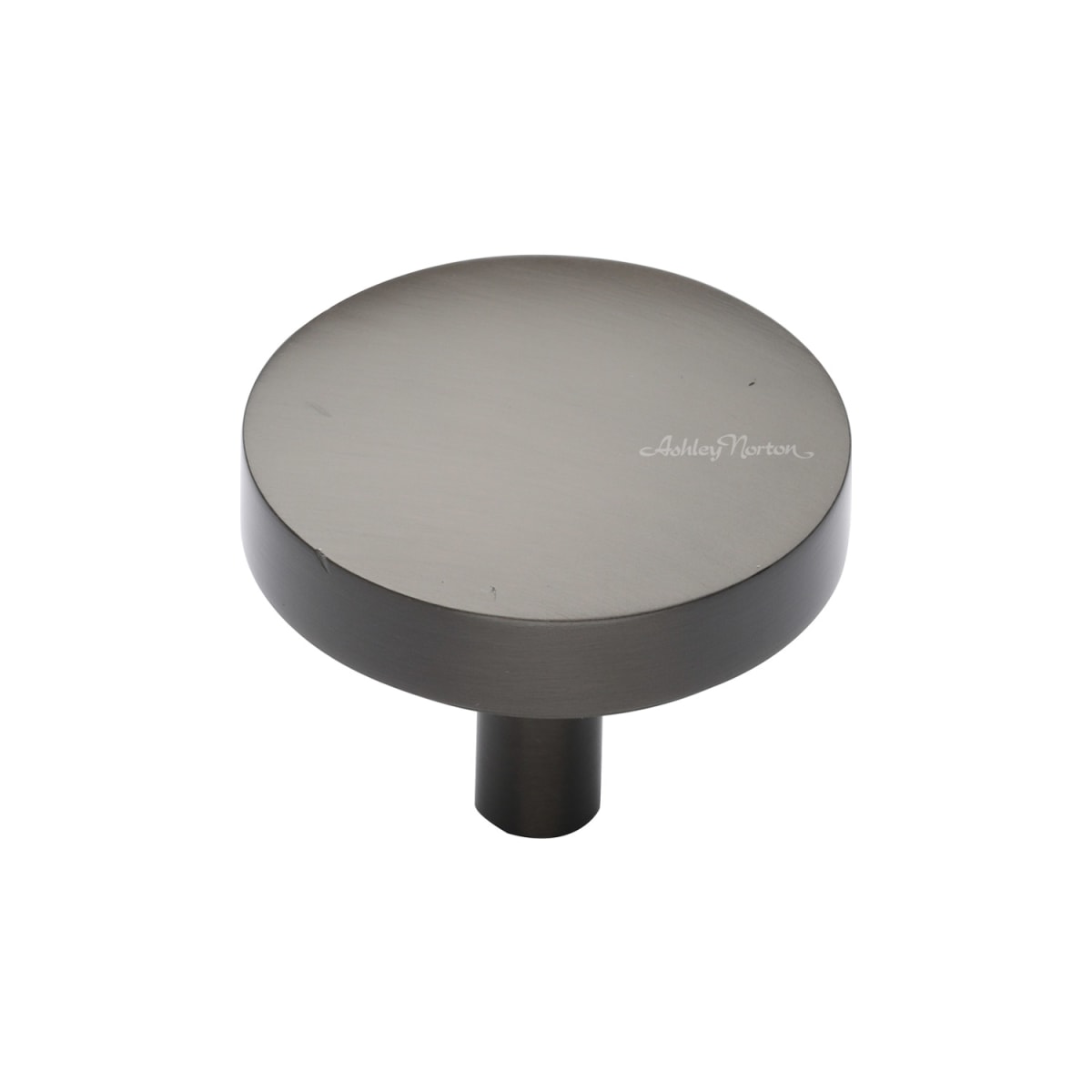 Ashley Norton - MT3875-038-BLK - Solid Brass Tayo 1-1/2 Inch Mushroom Cabinet Knob in Flat Black