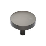 Ashley Norton - MT3875-038-BLK - Solid Brass Tayo 1-1/2 Inch Mushroom Cabinet Knob in Flat Black