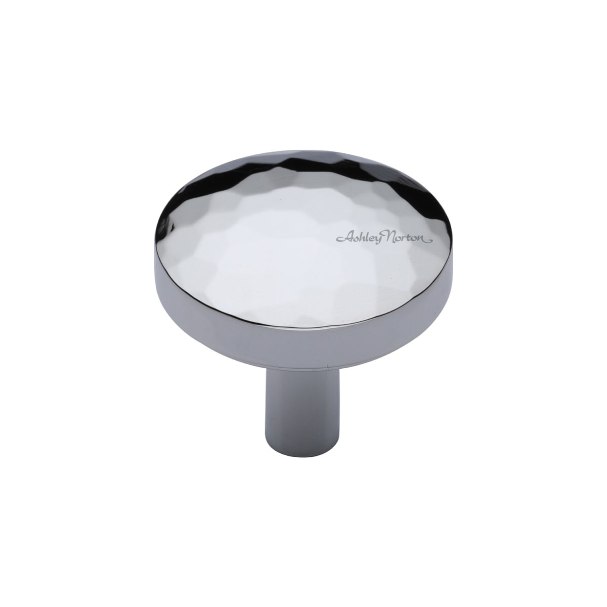 Solid Brass Hammered Tayo 1-1/4 Inch Mushroom Cabinet Knob