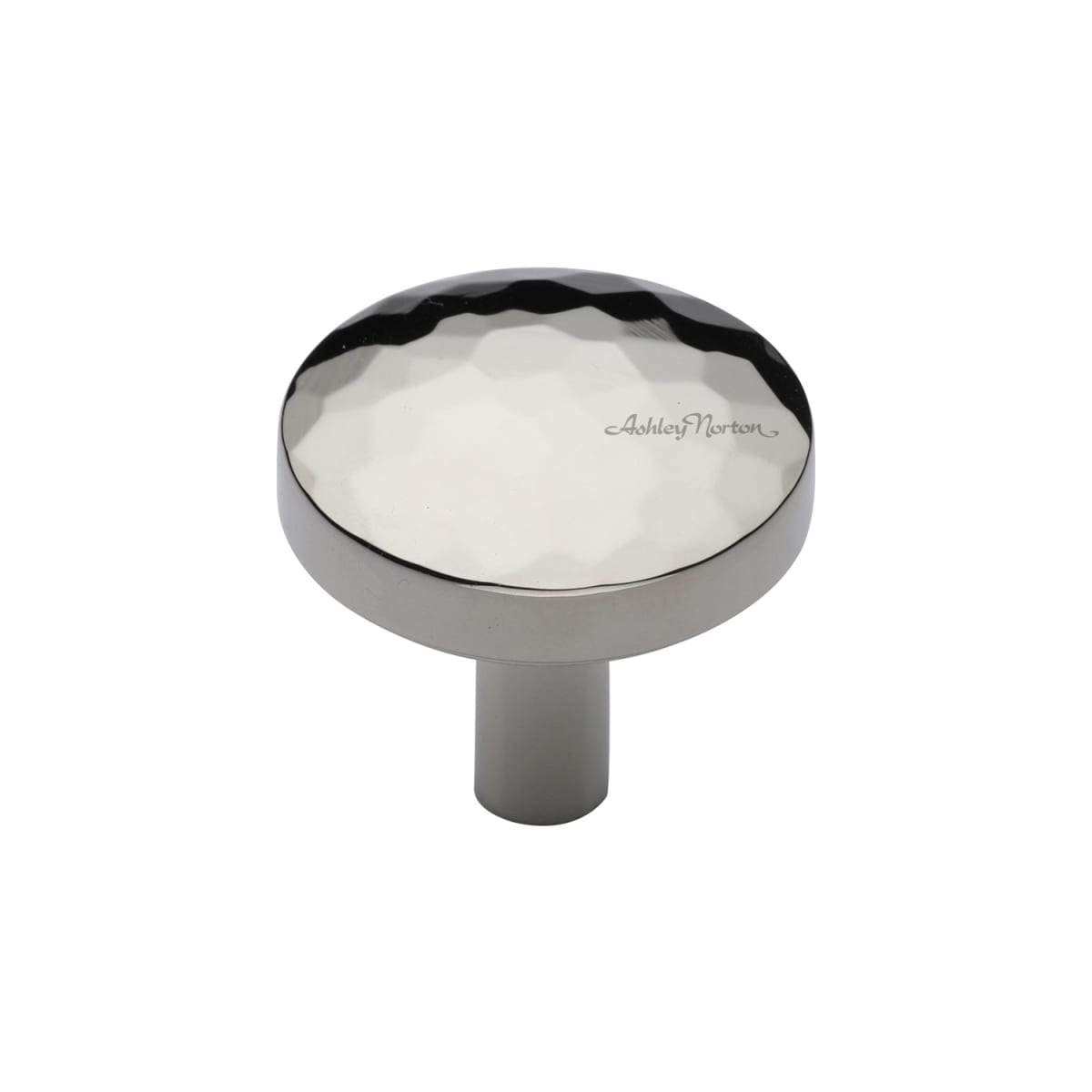 Solid Brass Hammered Tayo 1-1/4 Inch Mushroom Cabinet Knob