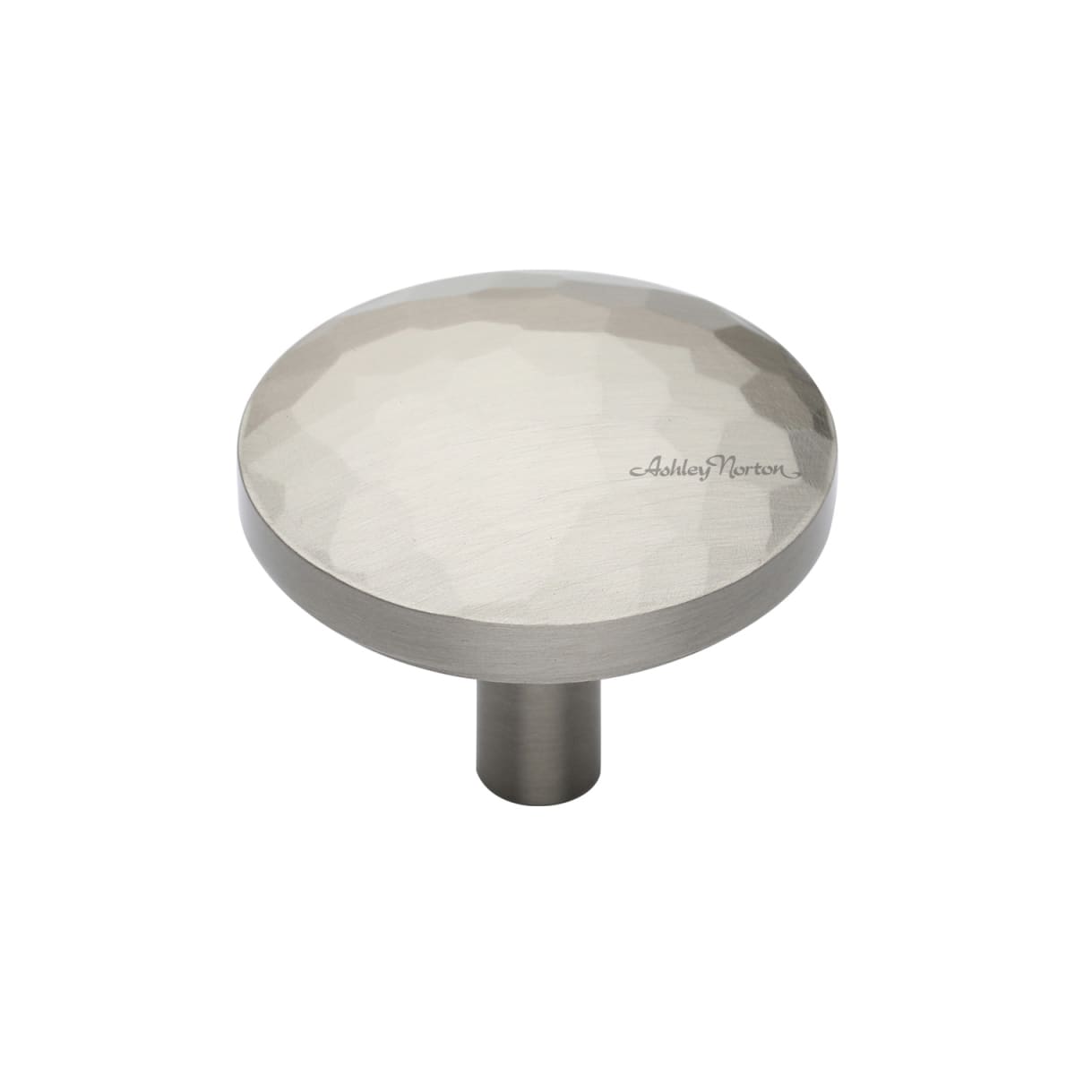 Solid Brass Hammered Tayo 1-1/2 Inch Mushroom Cabinet Knob