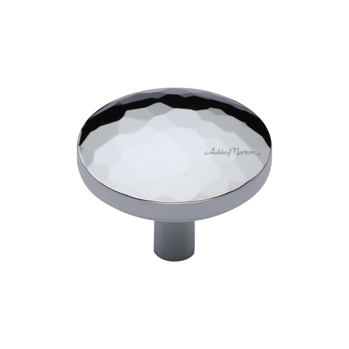 Ashley Norton - MT3877-038-PCH - Solid Brass Hammered Tayo 1-1/2 Inch Mushroom Cabinet Knob in Polished Chrome