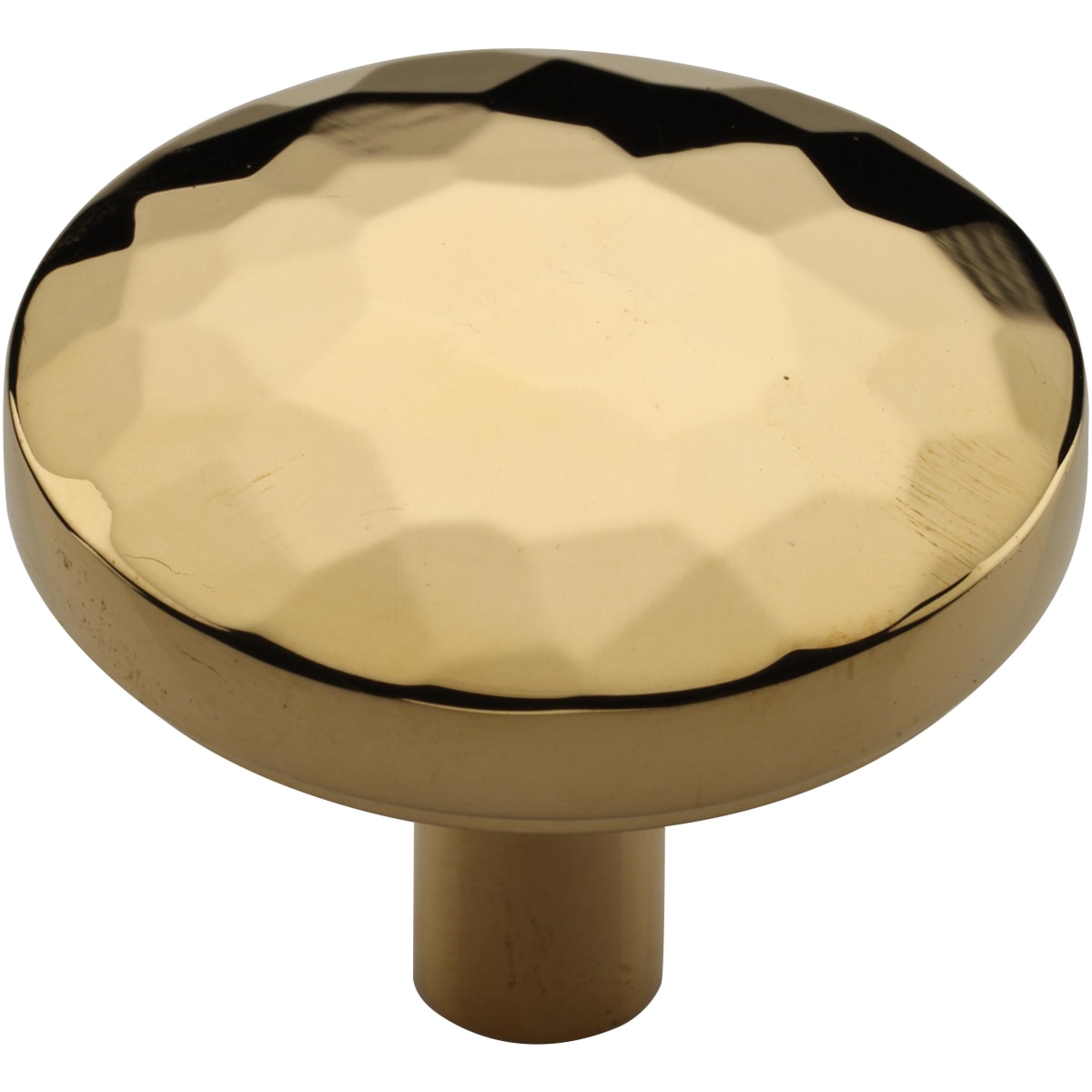 Solid Brass Hammered Tayo 1-1/2 Inch Mushroom Cabinet Knob