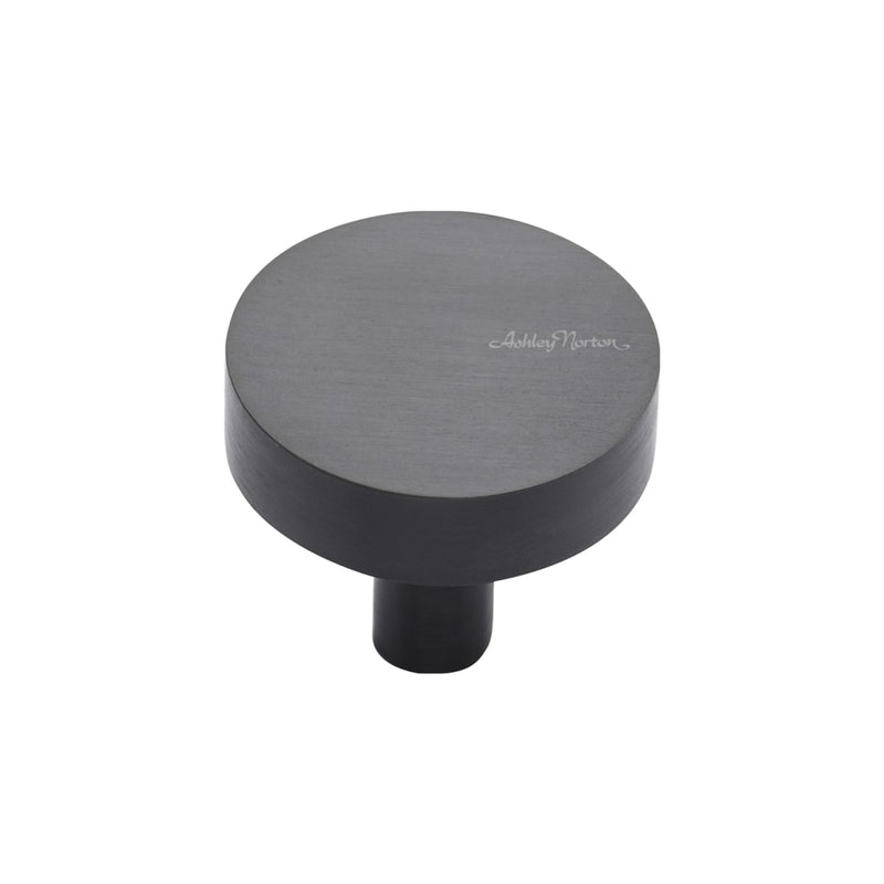 Ashley Norton - MT3880-032-DOR - Solid Brass Modern 1-1/4 Inch Mushroom Cabinet Knob in Dark Oil Rubbed
