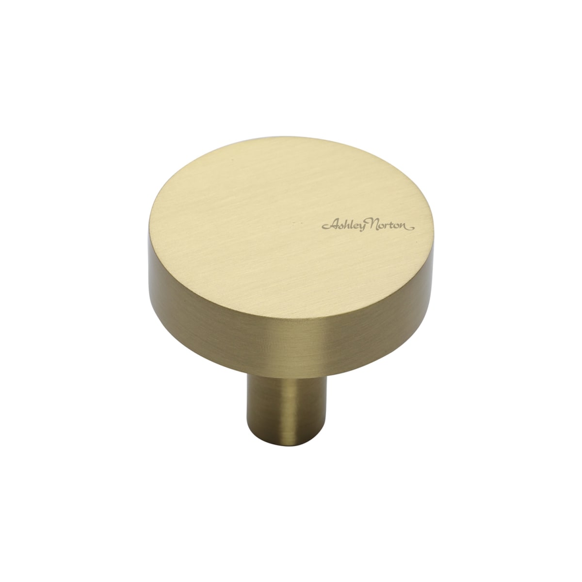 Solid Brass Modern 1-1/4 Inch Mushroom Cabinet Knob