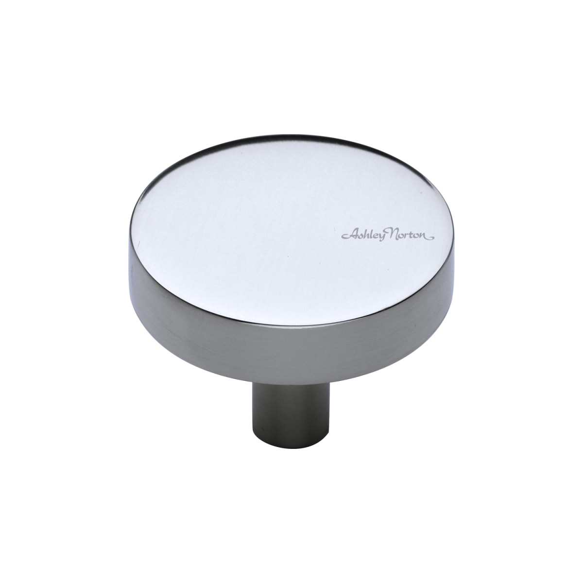 Solid Brass Modern 1-1/2 Inch Mushroom Cabinet Knob