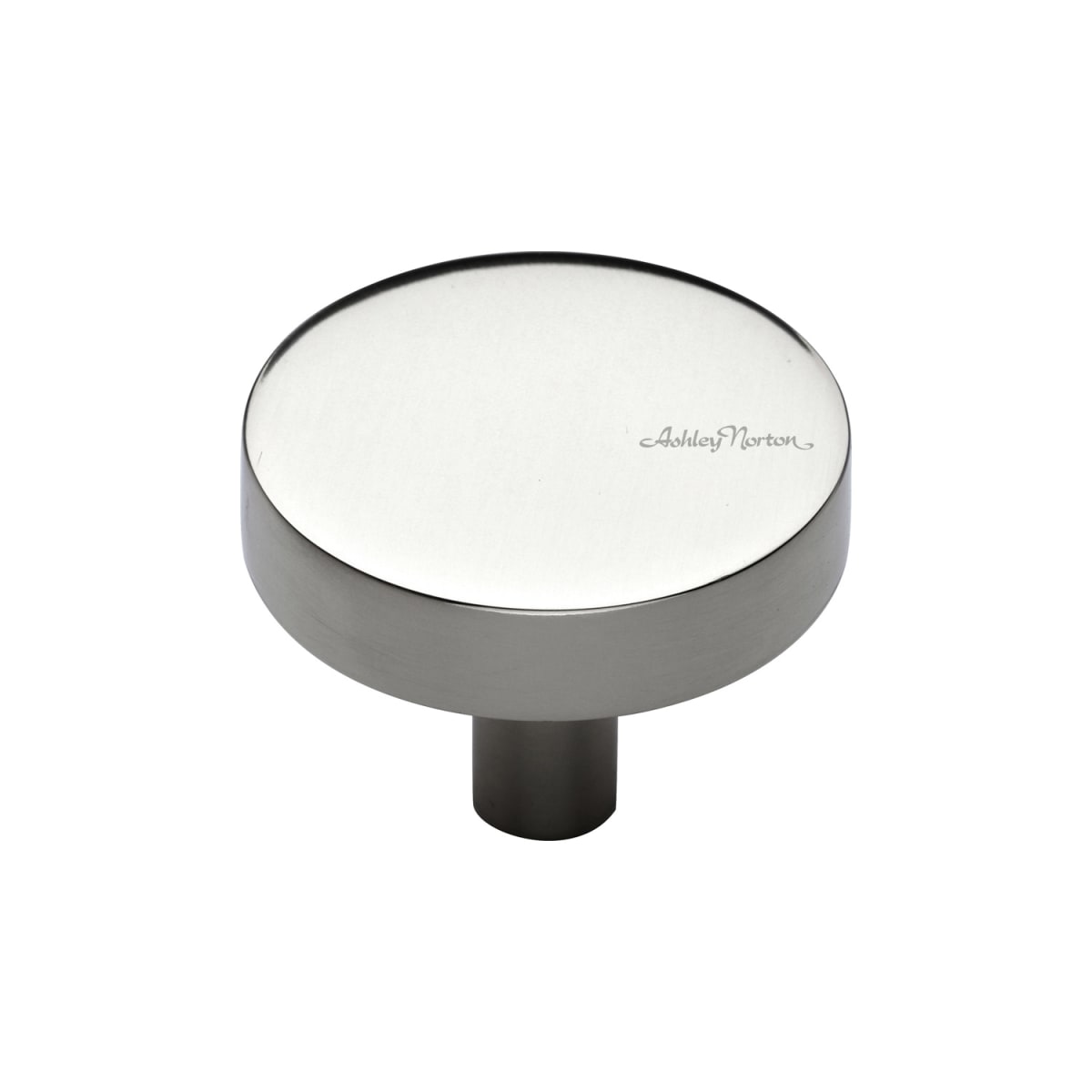 Solid Brass Modern 1-1/2 Inch Mushroom Cabinet Knob