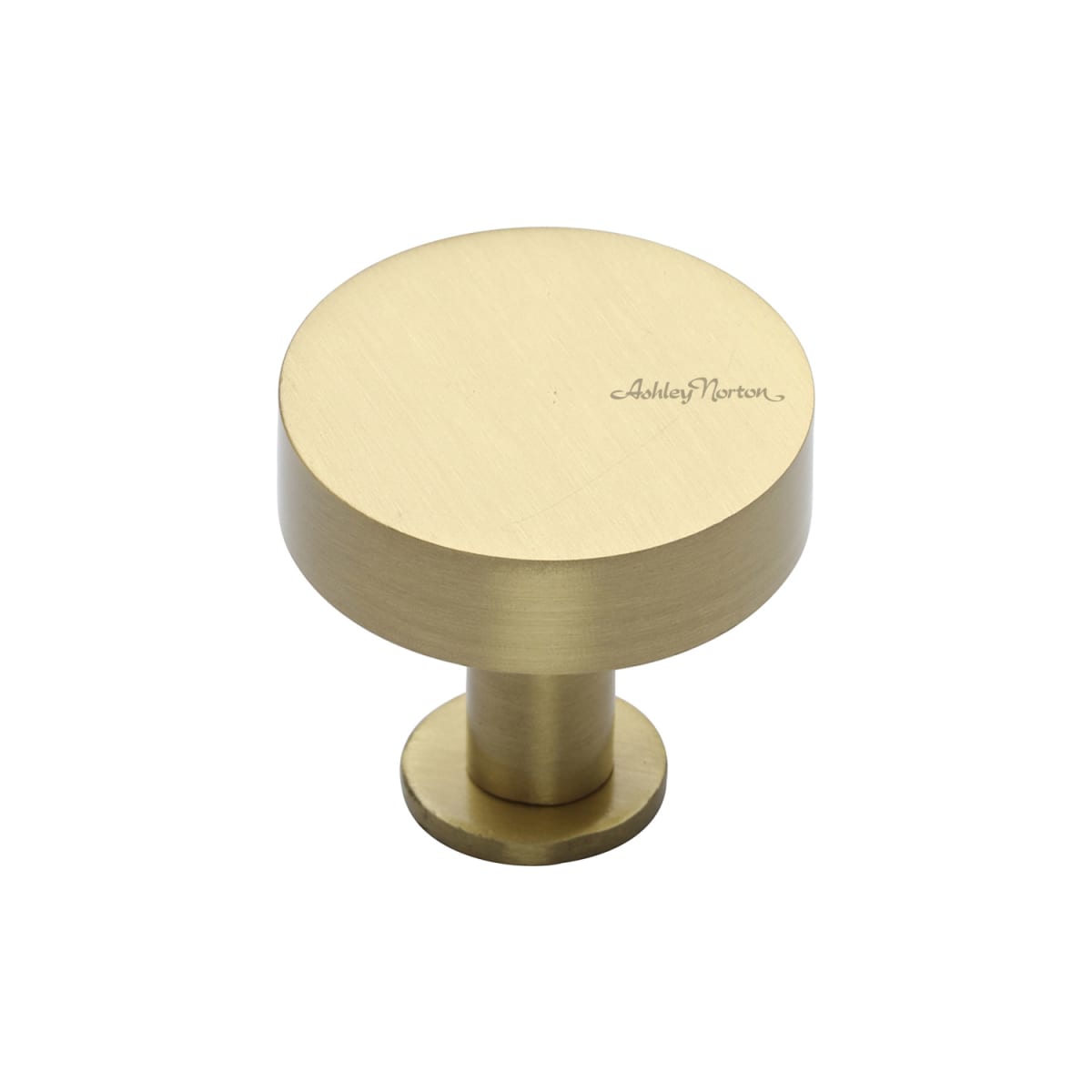 Solid Brass Disc 1-1/4 Inch Mushroom Cabinet Knob