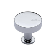 Ashley Norton - MT3885-032-PCH - Solid Brass Disc 1-1/4 Inch Mushroom Cabinet Knob in Polished Chrome
