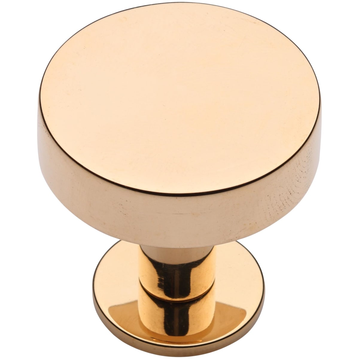 Solid Brass Disc 1-1/4 Inch Mushroom Cabinet Knob