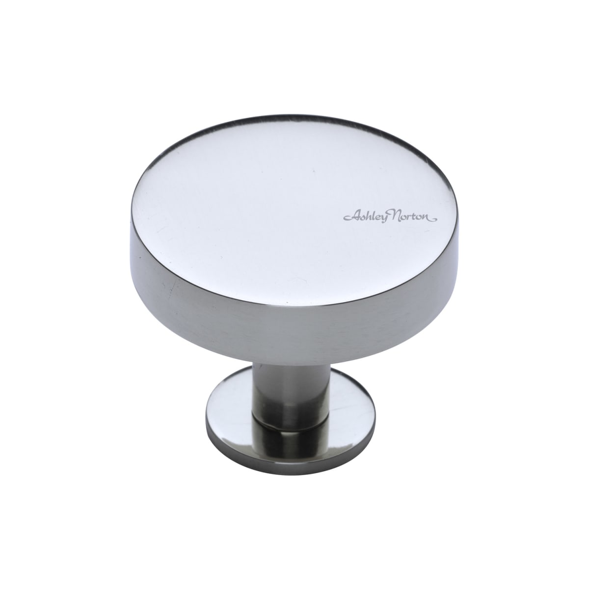 Solid Brass Disc 1-1/2 Inch Mushroom Cabinet Knob
