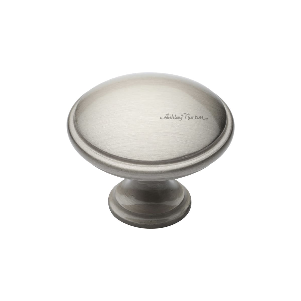 Ashley Norton - MT3950-038-GSN - Solid Brass Andria 1-1/2 Inch Mushroom Cabinet Knob in Satin Nickel