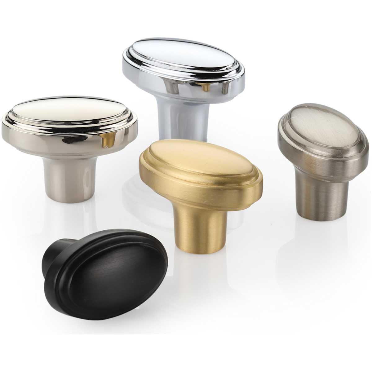 Ashley Norton - MT3975-040-PNI - Solid Brass Oscar 1-5/8 Inch Mushroom Cabinet Knob in Polished Nickel