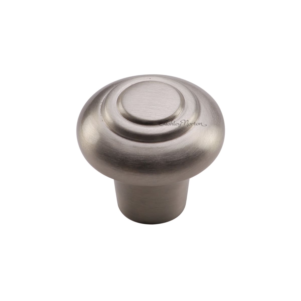 Solid Brass Beaded 1-1/4 Inch Mushroom Cabinet Knob
