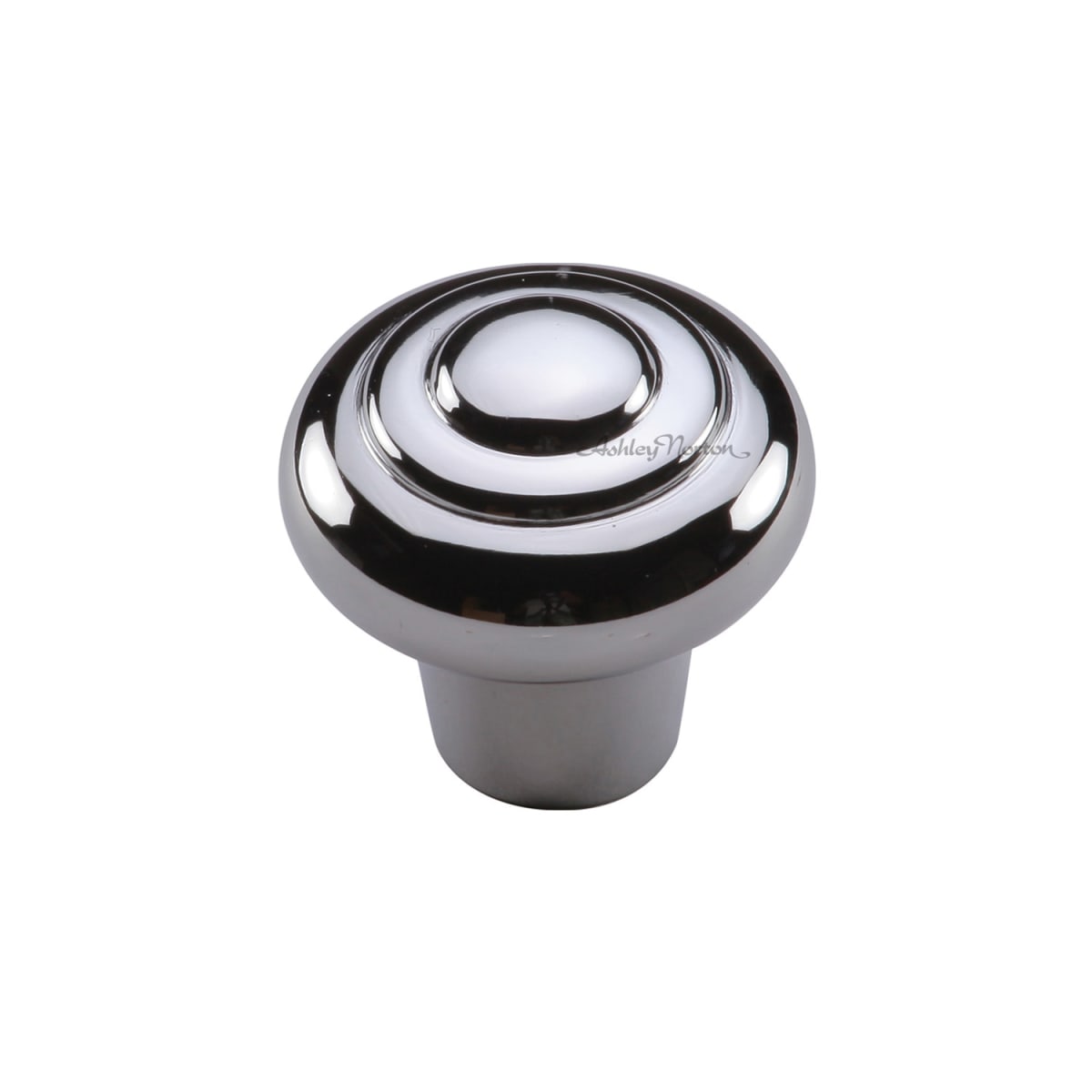 Solid Brass Beaded 1-1/4 Inch Mushroom Cabinet Knob