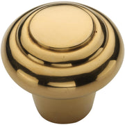 Ashley Norton - MT3985-032-ULB - Solid Brass Beaded 1-1/4 Inch Mushroom Cabinet Knob in Unlacquered Brass