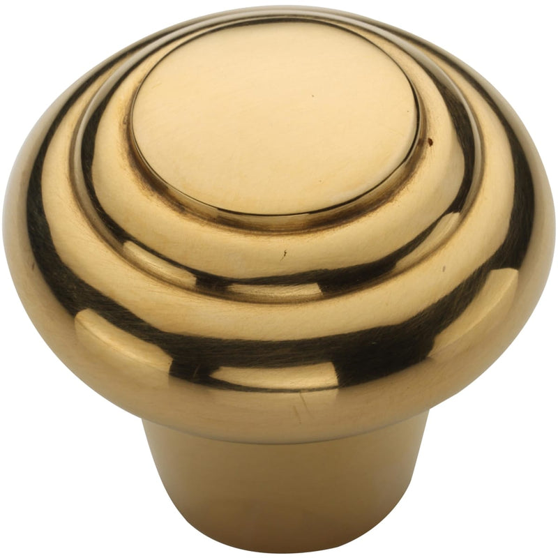 Ashley Norton - MT3985-032-ULB - Solid Brass Beaded 1-1/4 Inch Mushroom Cabinet Knob in Unlacquered Brass