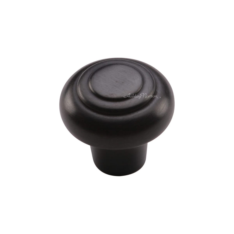 Ashley Norton - MT3985-038-DOR - Solid Brass Beaded 1-1/2 Inch Mushroom Cabinet Knob in Dark Oil Rubbed