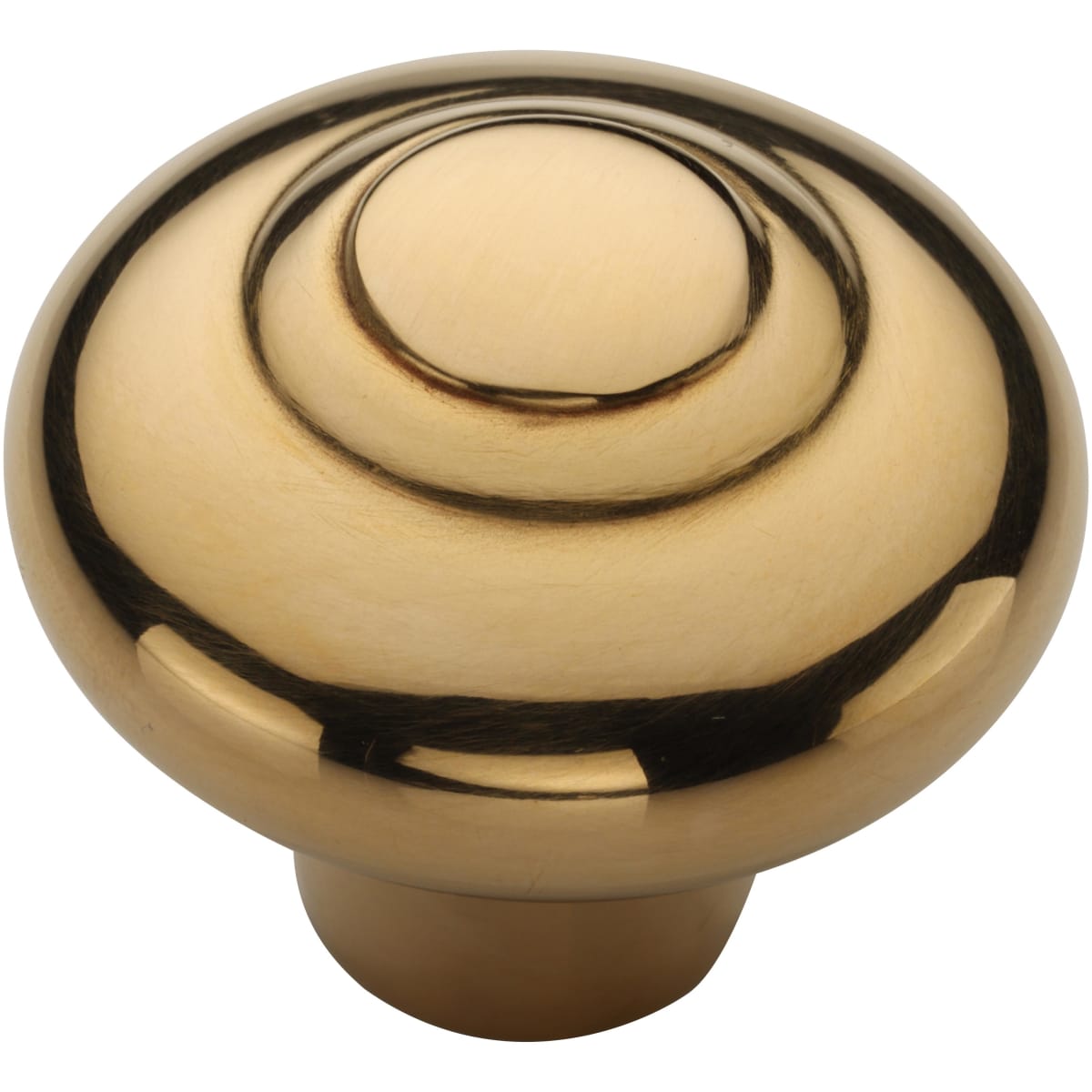 Solid Brass Beaded 1-1/2 Inch Mushroom Cabinet Knob