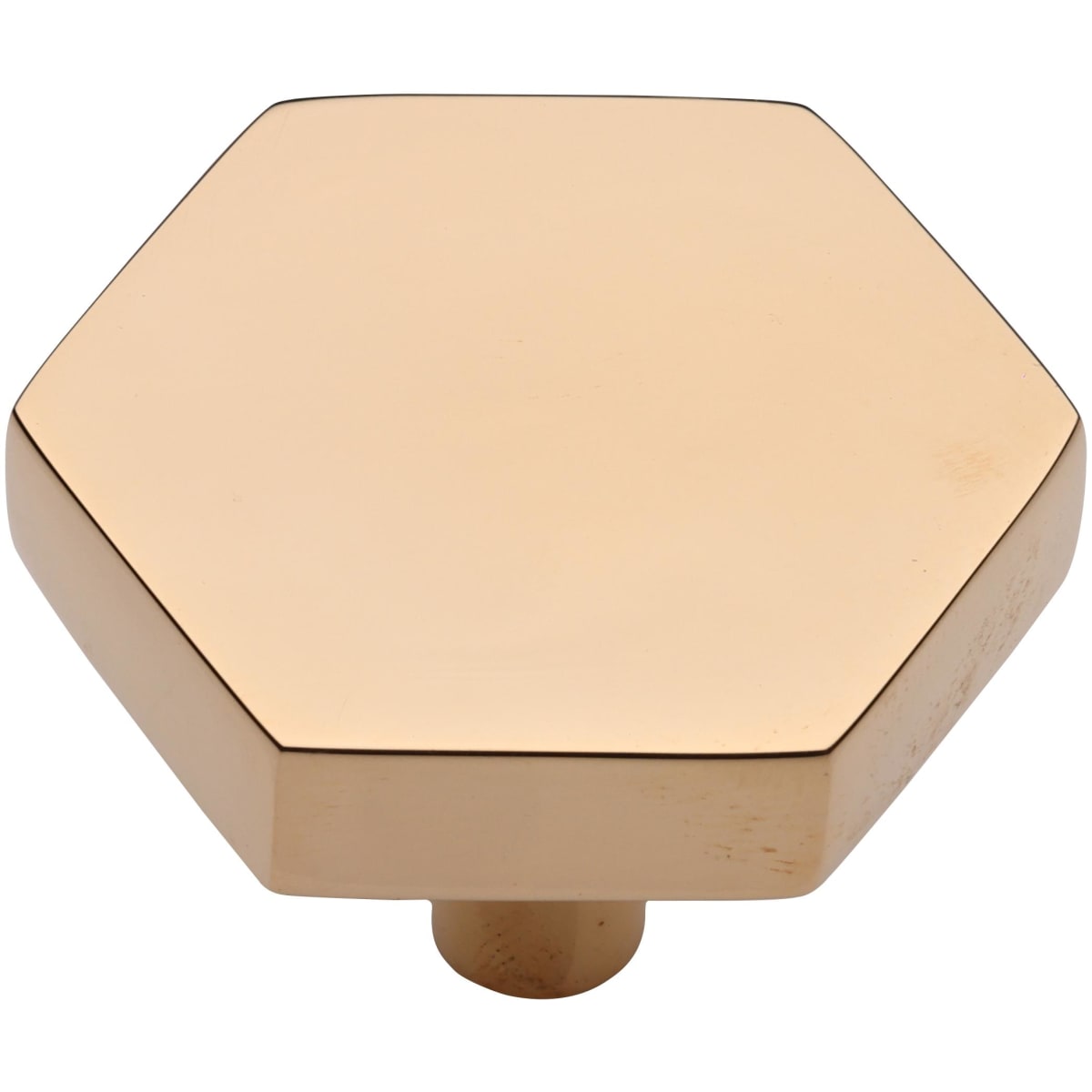 Ashley Norton - MT4334-043-ULB - Solid Brass Hex 1-3/4 Inch Geometric Cabinet Knob in Unlacquered Brass