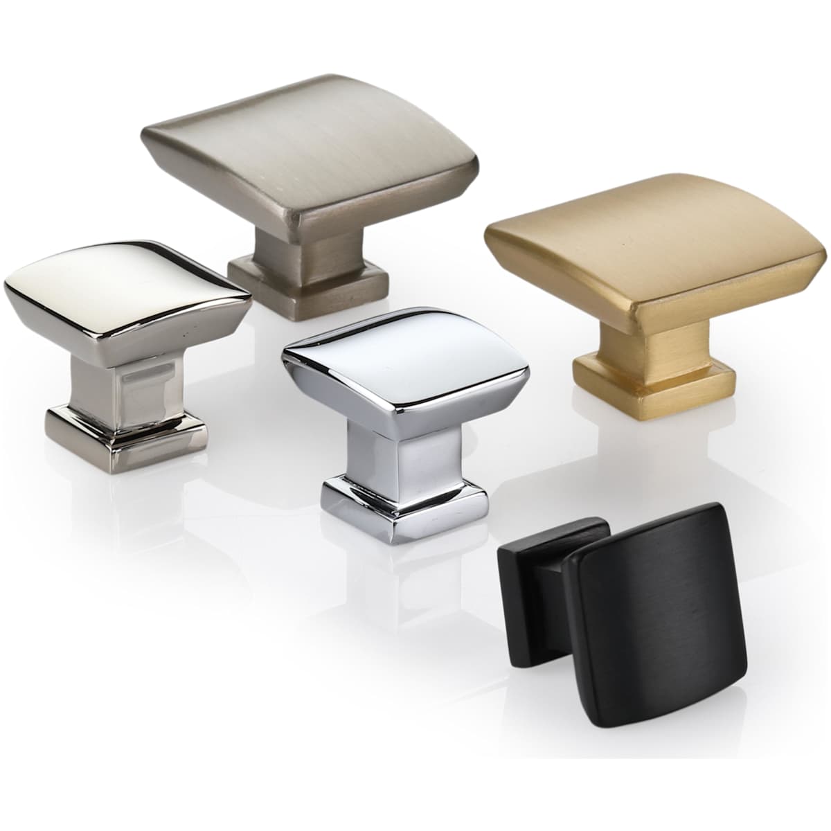 Ashley Norton - MT4382-025-DOR - Solid Brass Hudson 1 Inch Square Cabinet Knob in Dark Oil Rubbed