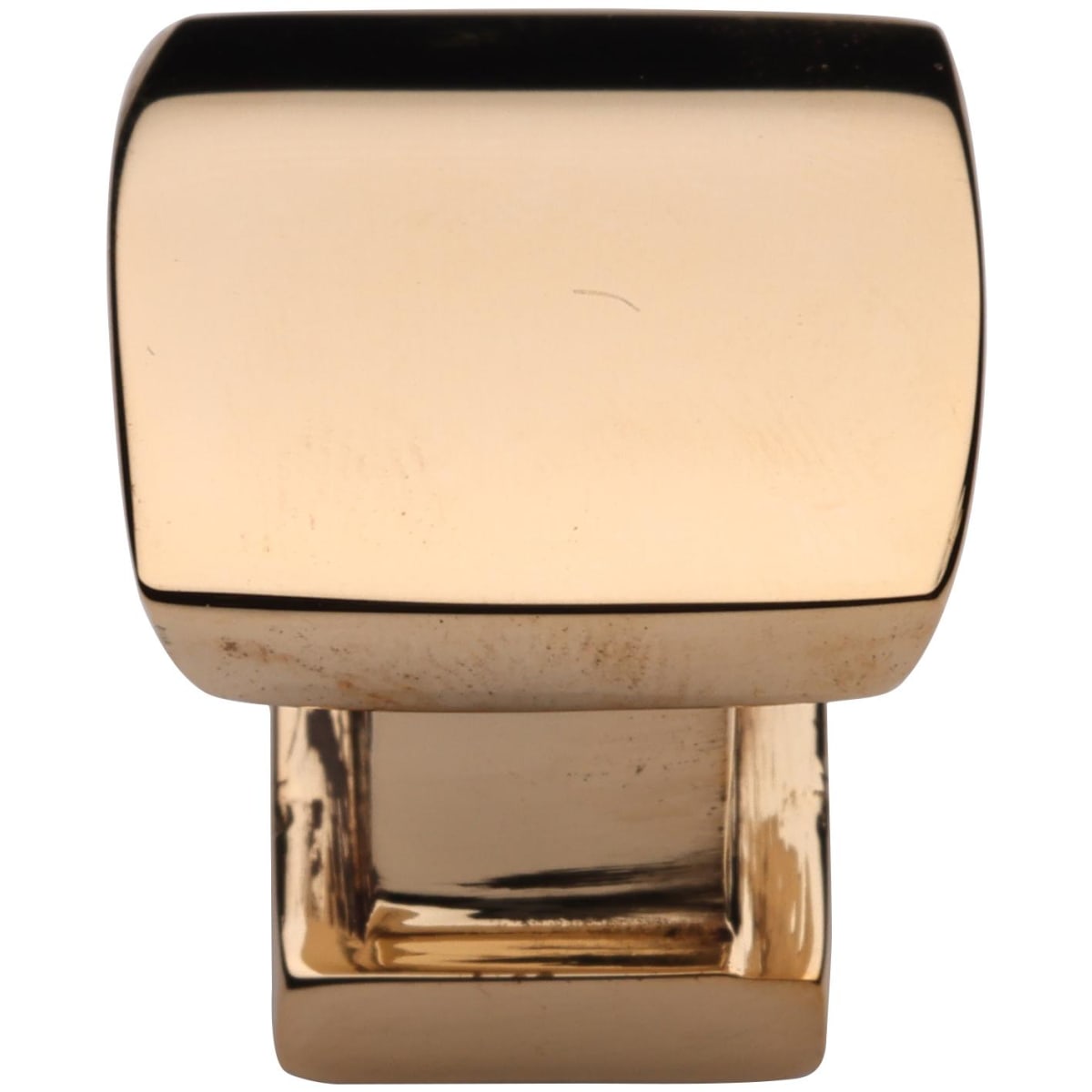 Solid Brass Hudson 1 Inch Square Cabinet Knob