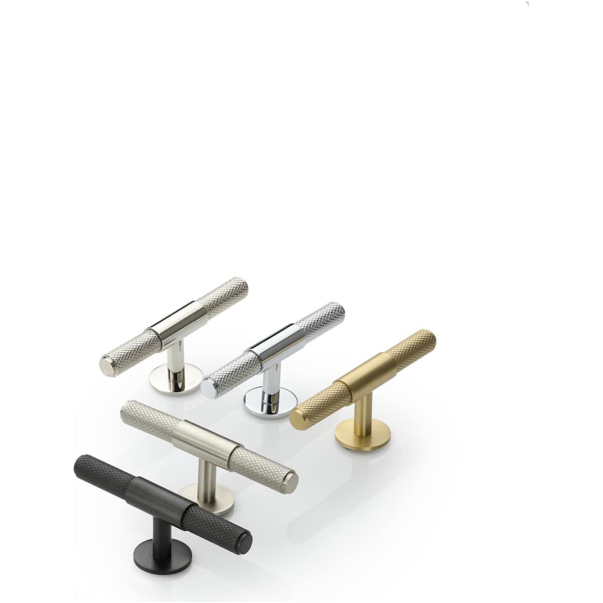 Ashley Norton - MT4463-000-GSN - Solid Brass Basel Knurled 3-9/16 Inch Bar Cabinet Knob in Satin Nickel