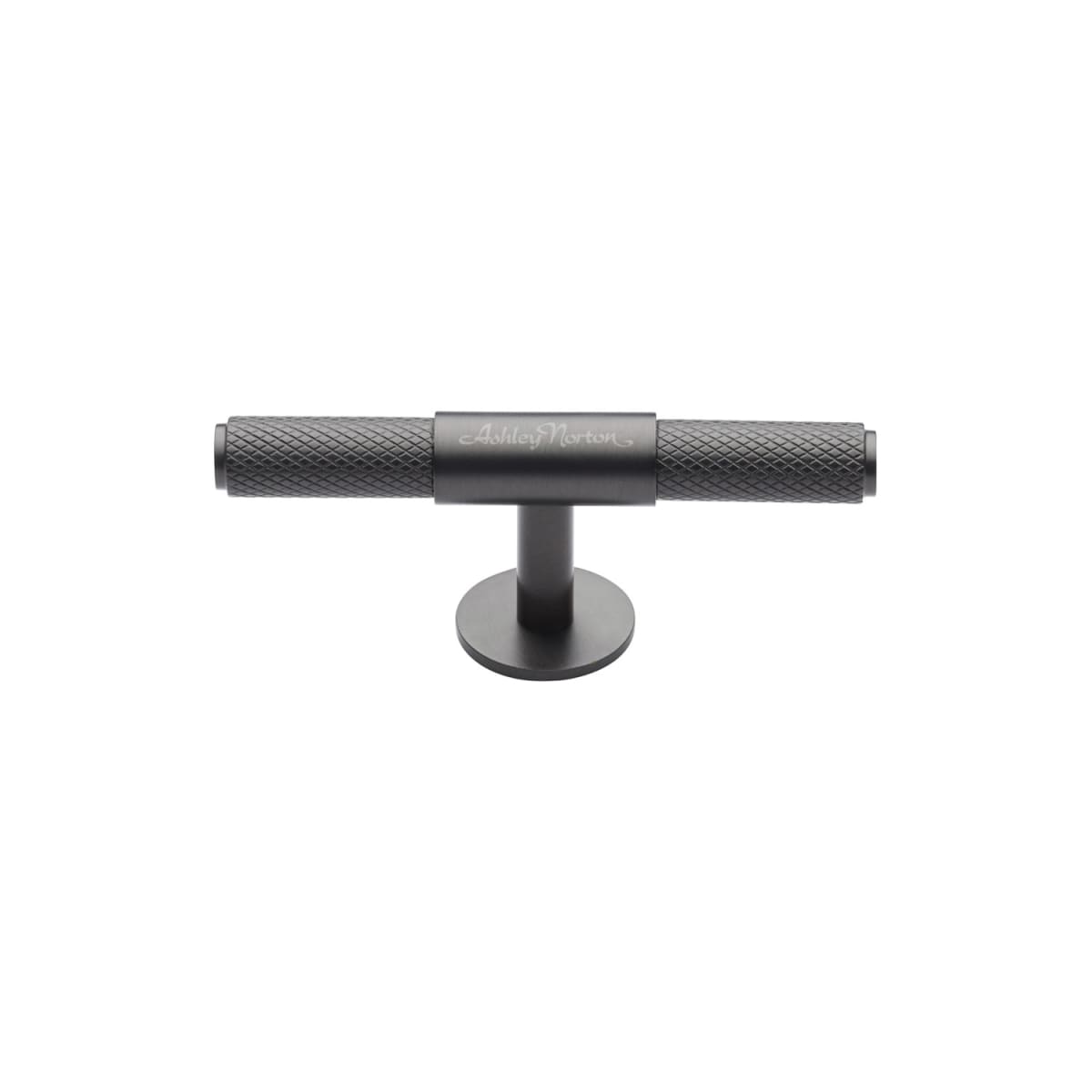 Solid Brass Basel Knurled 3-9/16 Inch Bar Cabinet Knob