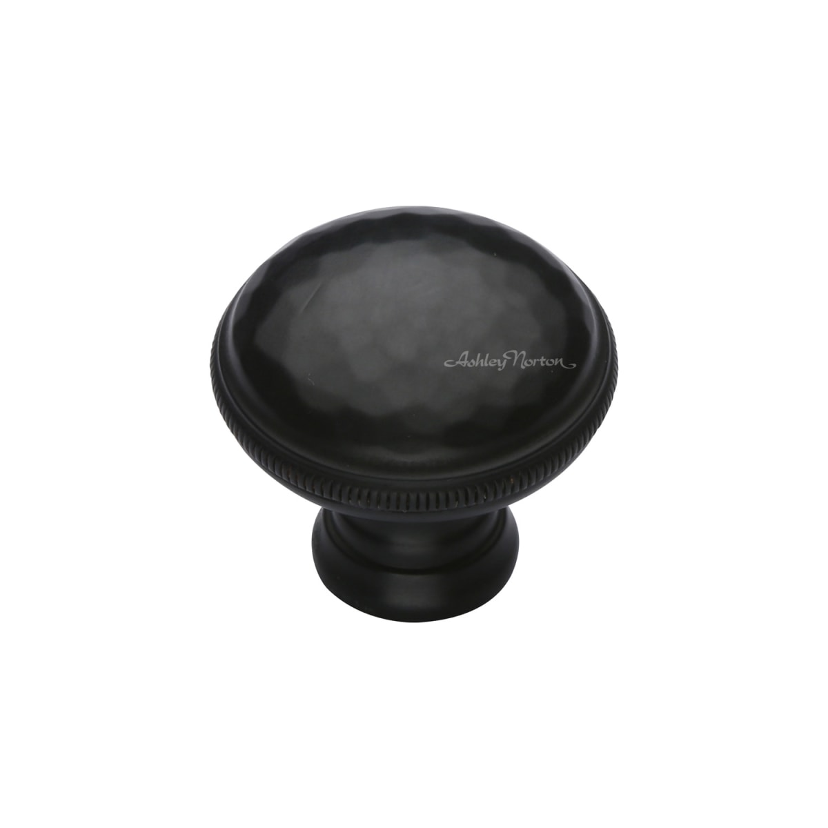 Solid Brass Hammered 1-1/4 Inch Mushroom Cabinet Knob
