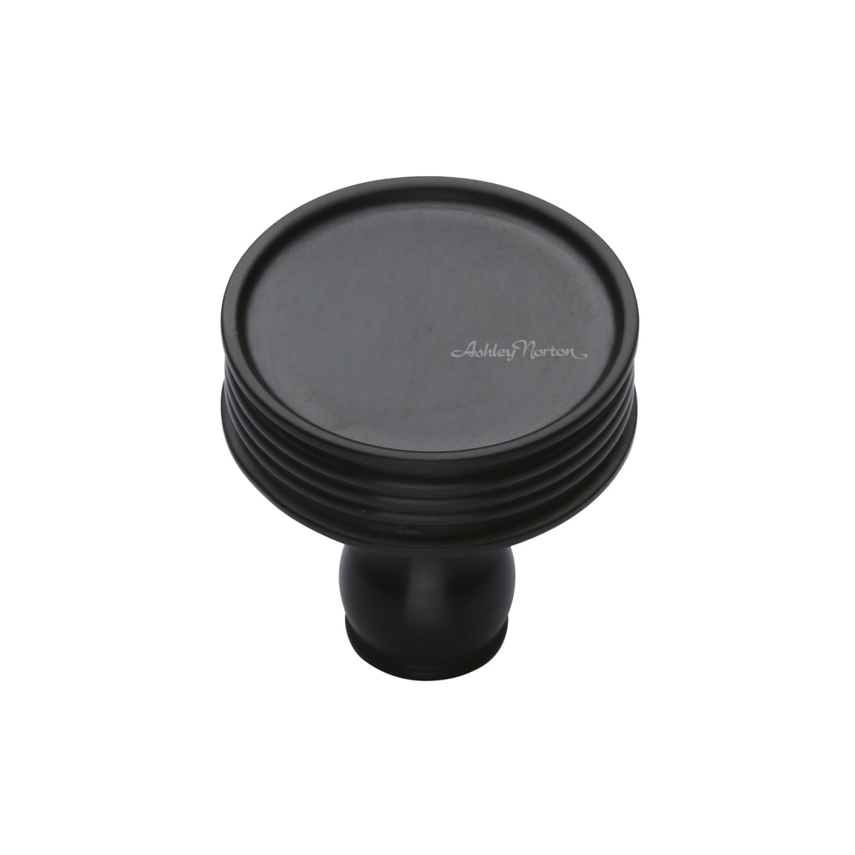 Solid Brass Lisbon Ridged 1-1/4 Inch Mushroom Cabinet Knob