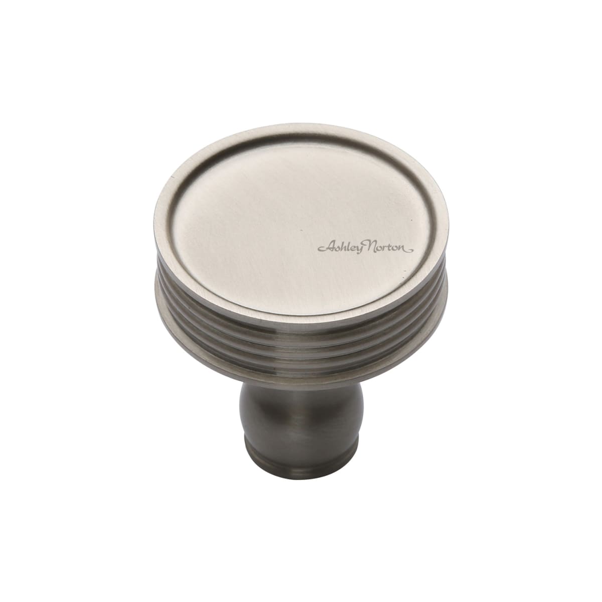 Solid Brass Lisbon Ridged 1-1/4 Inch Mushroom Cabinet Knob
