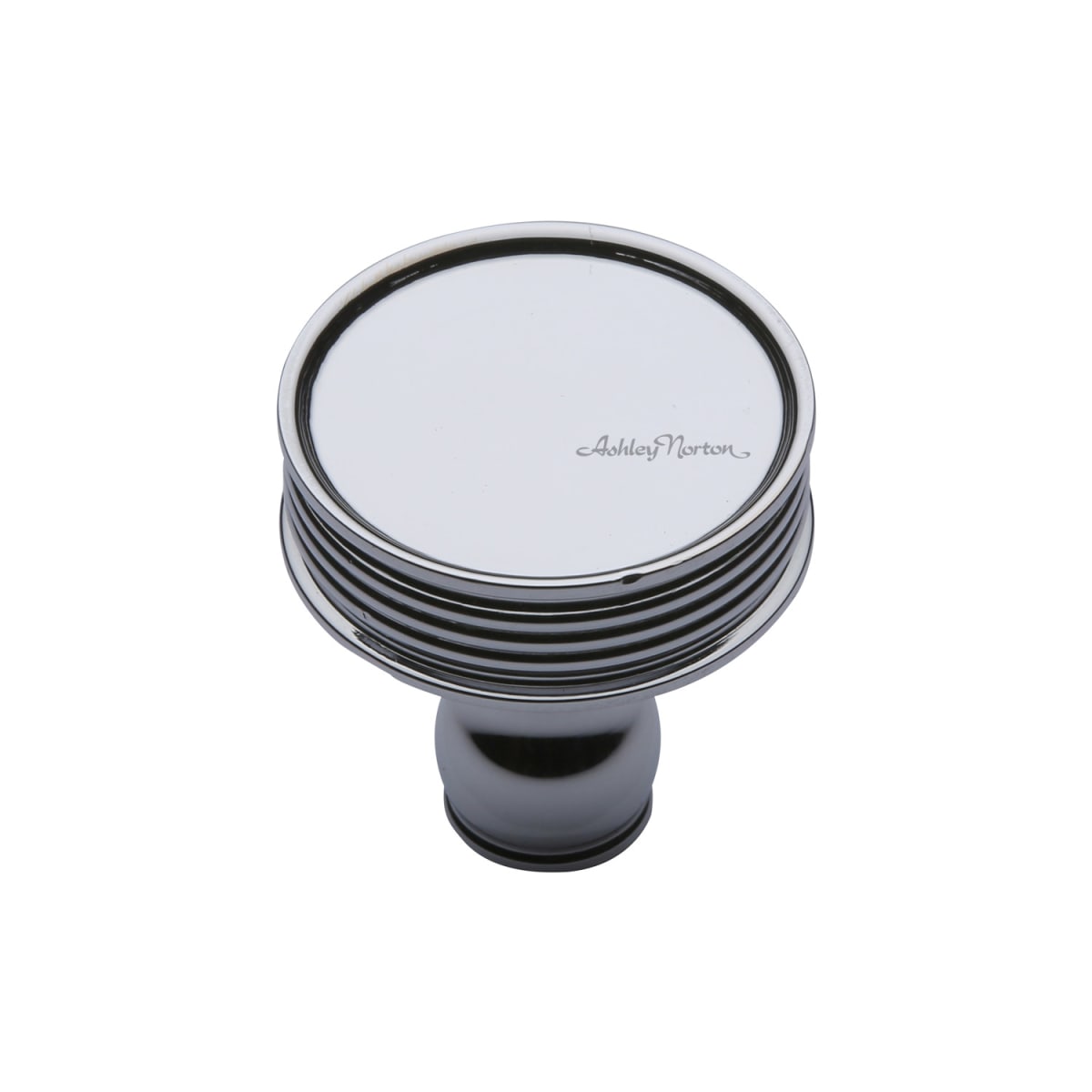 Ashley Norton - MT4547-032-PCH - Solid Brass Lisbon Ridged 1-1/4 Inch Mushroom Cabinet Knob in Polished Chrome