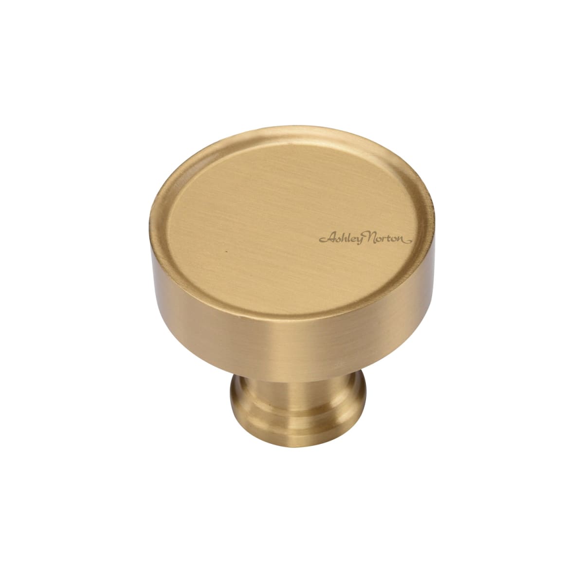 Ashley Norton - MT4549-032-MSB - Solid Brass Lisbon 1-1/4 Inch Mushroom Cabinet Knob in Satin Brass