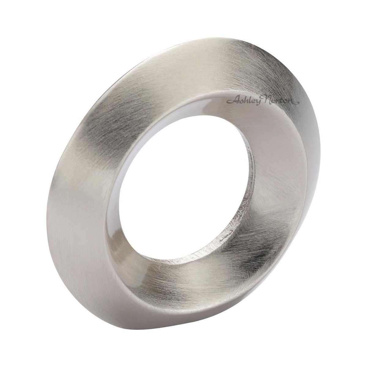 Ashley Norton - MT4553-040-PNI - Solid Brass Ring 1-9/16 Inch Designer Cabinet Knob in Polished Nickel