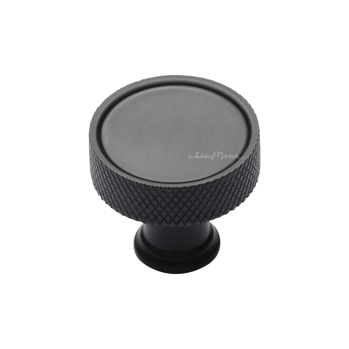 Solid Brass Lisbon Knurled 1-1/4 Inch Mushroom Cabinet Knob