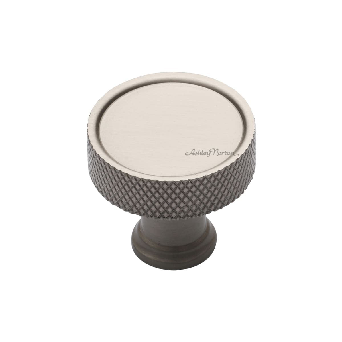 Solid Brass Lisbon Knurled 1-1/4 Inch Mushroom Cabinet Knob