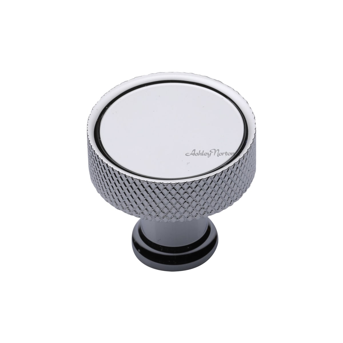 Solid Brass Lisbon Knurled 1-1/4 Inch Mushroom Cabinet Knob