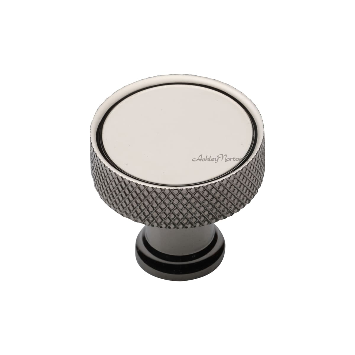 Solid Brass Lisbon Knurled 1-1/4 Inch Mushroom Cabinet Knob