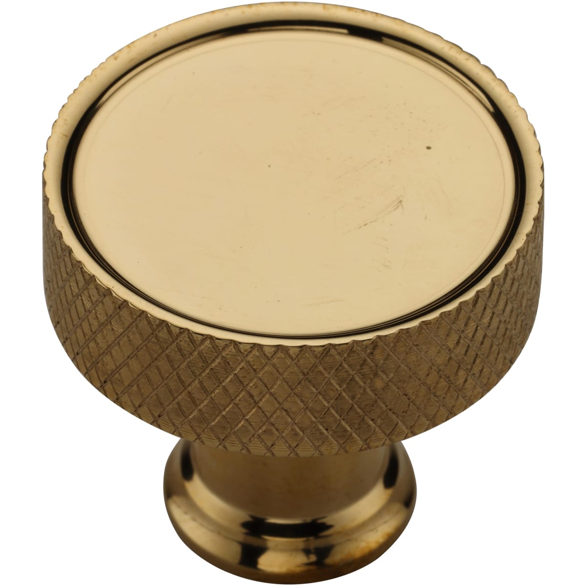 Ashley Norton - MT4648-032-ULB - Solid Brass Lisbon Knurled 1-1/4 Inch Mushroom Cabinet Knob in Unlacquered Brass