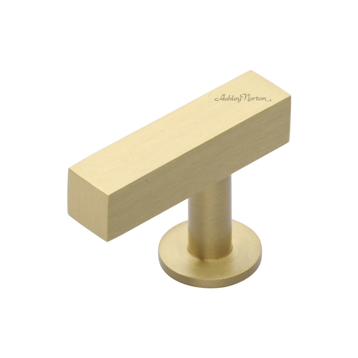 Solid Brass Square Profile 1-5/8 Inch Bar Cabinet Knob