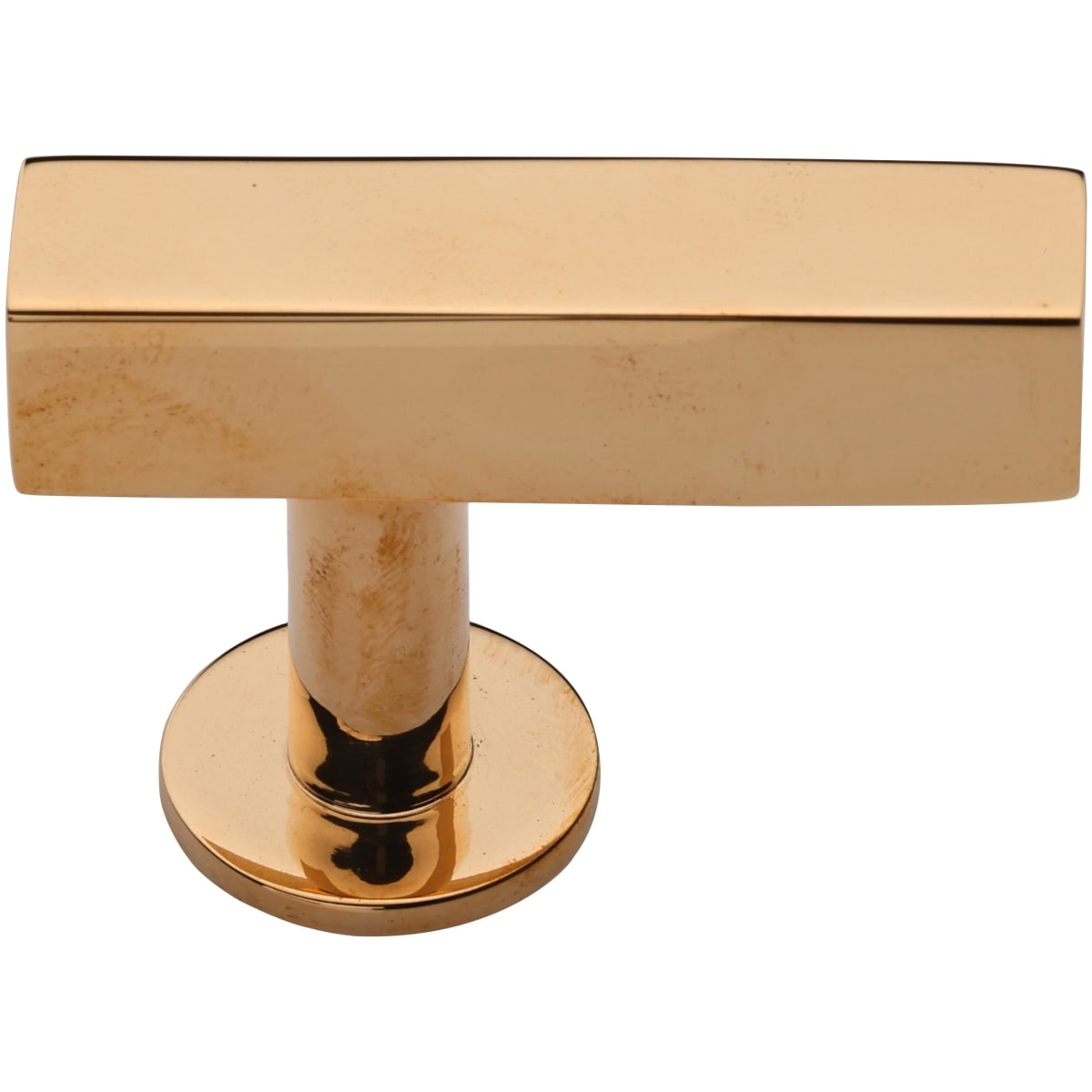 Solid Brass Square Profile 1-5/8 Inch Bar Cabinet Knob